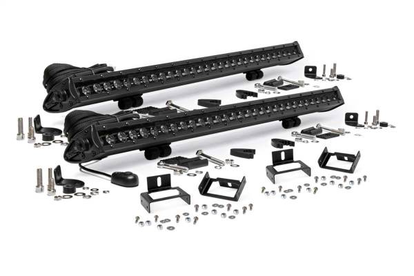 Rough Country Lift Kits & Suspension | 1350 Offroad - Rough Country LED Grille Kit, 30-in, Black, Series Cree, Pair - 70771 - Image 1