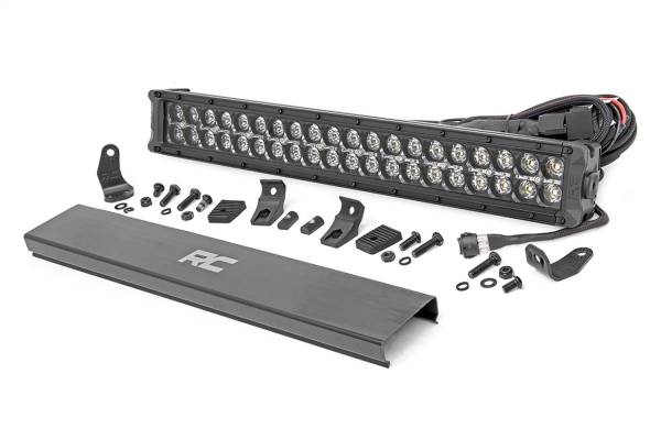 Rough Country Lift Kits & Suspension | 1350 Offroad - Rough Country Cree Black Series LED Light Bar, 20-in, Dual Row, 18000 Lumens, 200 Watts, Spot/Flood Beam - 70920BD - Image 1