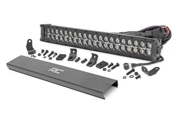 Rough Country Lift Kits & Suspension | 1350 Offroad - Rough Country Cree Black Series LED Light Bar, 20-in, with Amber DRL - 70920BDA - Image 1