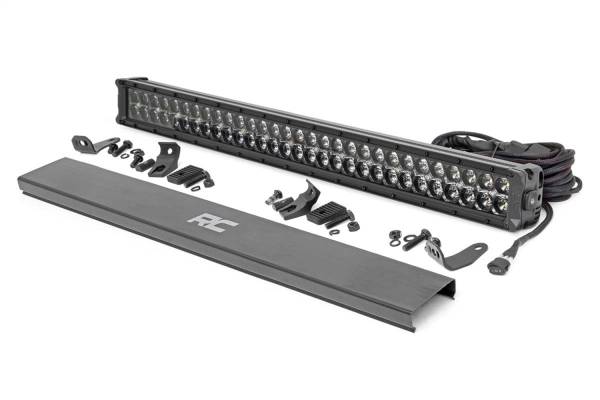 Rough Country Lift Kits & Suspension | 1350 Offroad - Rough Country Cree Black Series LED Light Bar, 30-in, Dual Row, 27000 Lumens, 300 Watts, Spot/Flood Beam - 70930BD - Image 1