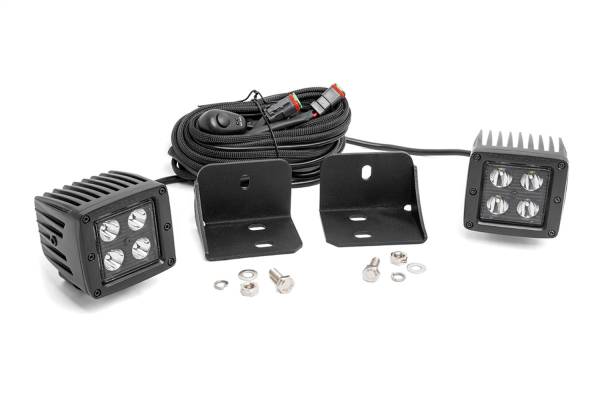 Rough Country Lift Kits & Suspension | 1350 Offroad - Rough Country LED Kit, 2-in, Rear-Facing Lower, Dual Row, Premium Wiring Harness without n/Off Switch - 71011 - Image 1