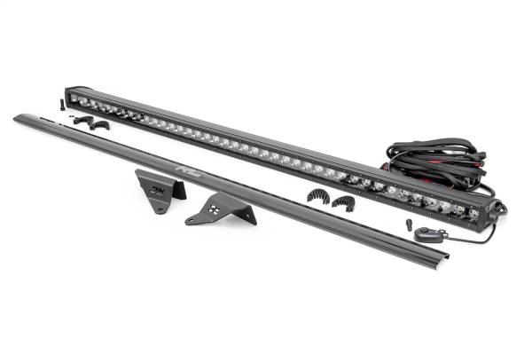 Rough Country Lift Kits & Suspension | 1350 Offroad - Rough Country LED Light Bar, Upper Windshield, 40-in, Black, Single Row - 71041 - Image 1