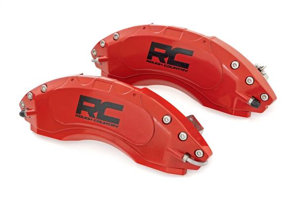 Rough Country Lift Kits & Suspension | 1350 Offroad - Rough Country Brake Caliper Covers, Front/Rear, Red - 71153 - Image 1