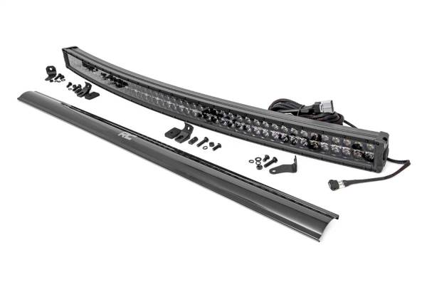 Rough Country Lift Kits & Suspension | 1350 Offroad - Rough Country Cree Black Series Curved LED Light Bar, 50-in, with Cool White DRL - 72950BD - Image 1