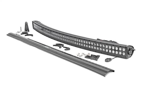 Rough Country Lift Kits & Suspension | 1350 Offroad - Rough Country Cree Black Series LED Light Bar, 50-in, Dual Row, Curved, 23040 Lumens, 288 Watts, Switch - 72950BL - Image 1