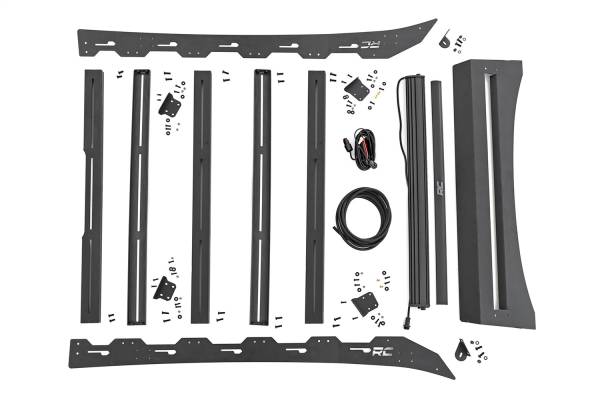 Rough Country Lift Kits & Suspension | 1350 Offroad - Rough Country Roof Rack System, Front, 40-in LED Light, 250 lbs. Weight Limit - 73107 - Image 1