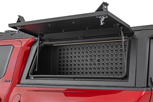 Rough Country Lift Kits & Suspension | 1350 Offroad - Rough Country Bed Cap Molle Panel Side Storage Bin, Driver Side - 734074 - Image 1