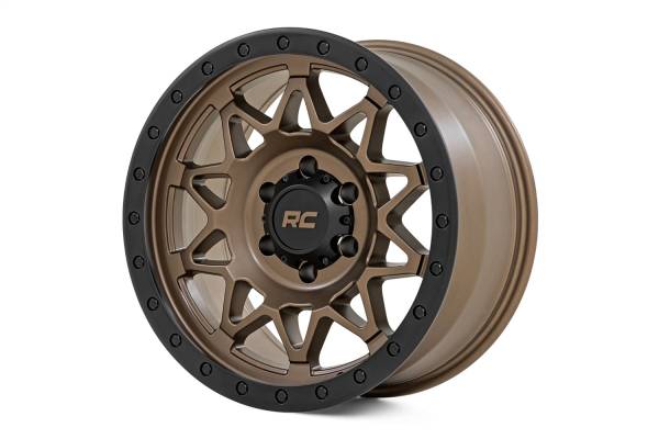 Rough Country Lift Kits & Suspension | 1350 Offroad - Rough Country Series 78 Wheel, Simulated Beadlock, Bronze/Black, 17x8.5-in, 6x135, 0mm Offset - 78170917 - Image 1
