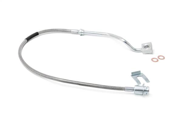 Rough Country Lift Kits & Suspension | 1350 Offroad - Rough Country Stainless Steel Brake Lines, Rear, for Models with 4-8-in Lift - 89713 - Image 1
