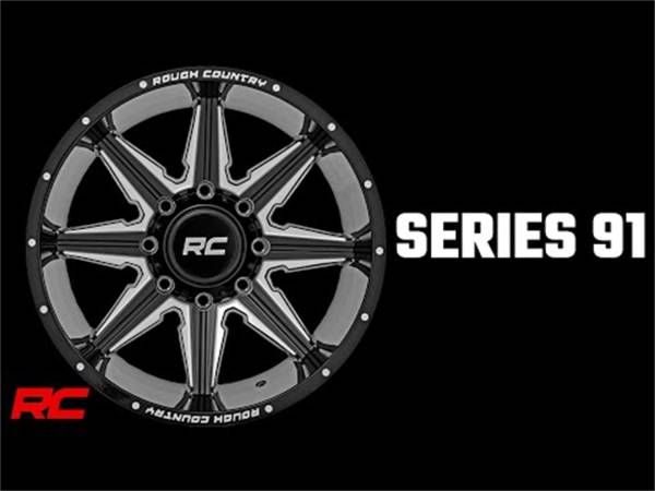 Rough Country Lift Kits & Suspension | 1350 Offroad - Rough Country One-Piece Series 91 Wheel, 20x12 [8x180], 3600 lbs. Load Capacity - 91201206M - Image 1
