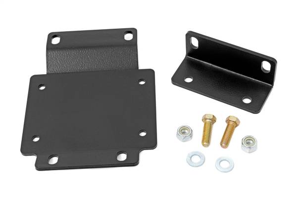 Rough Country Lift Kits & Suspension | 1350 Offroad - Rough Country Winch Mounting Plate, Fit RC RS4500LB Winch PN[RS4500S], Steel, Bottom Bracket - 92055 - Image 1