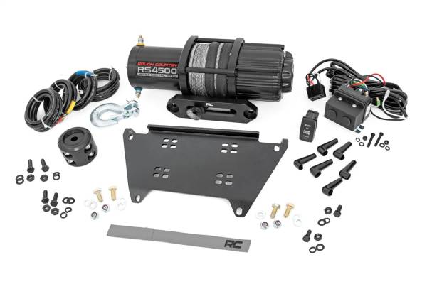 Rough Country Lift Kits & Suspension | 1350 Offroad - Rough Country Winch Mounting Plate, with RS4500S Winch - 92065 - Image 1