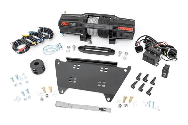 Rough Country Lift Kits & Suspension | 1350 Offroad - Rough Country Winch Mounting Plate, with RS6500S Winch - 92066 - Image 1