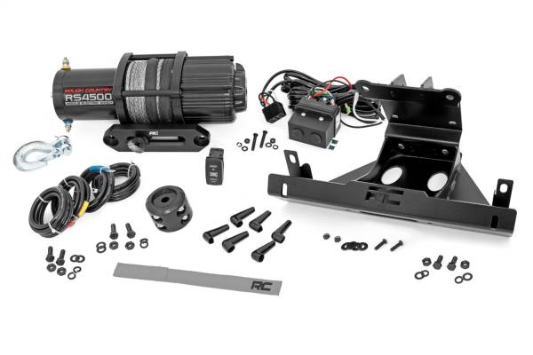 Rough Country Lift Kits & Suspension | 1350 Offroad - Rough Country Winch Mounting Plate, with RS4500S Winch - 92068 - Image 1