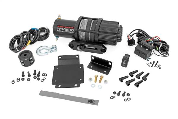 Rough Country Lift Kits & Suspension | 1350 Offroad - Rough Country Winch Mounting Plate, with RS4500S Winch - 92069 - Image 1