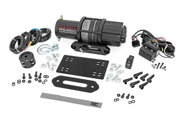 Rough Country Lift Kits & Suspension | 1350 Offroad - Rough Country Winch Mounting Plate, with RS4500S Winch - 92071 - Image 1