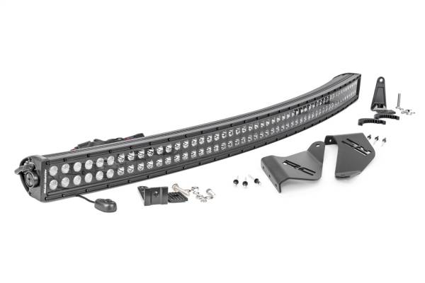 Rough Country Lift Kits & Suspension | 1350 Offroad - Rough Country LED Light Bar, Rear Mount, 50-in Black Pair, Single Raw - 93128 - Image 1