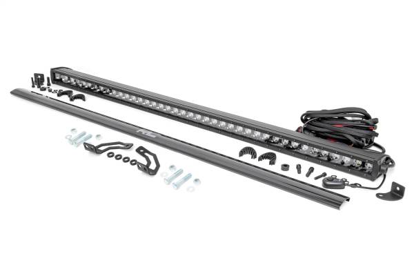 Rough Country Lift Kits & Suspension | 1350 Offroad - Rough Country LED Light Bar Kit, 40-in, Black Series, Single Row, Polaris RZR 1000XP4 - 93183 - Image 1