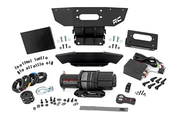 Rough Country Lift Kits & Suspension | 1350 Offroad - Rough Country Winch Mounting Plate, Winch Plate, with RS4500S Winch - 93205 - Image 1