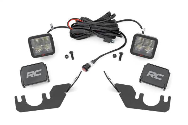 Rough Country Lift Kits & Suspension | 1350 Offroad - Rough Country Black Series LED Fog Light Kit, 2-in, Rear Mount, Spectrum, Pair - 94009 - Image 1