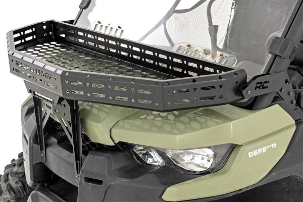 Rough Country Lift Kits & Suspension | 1350 Offroad - Rough Country Cargo Rack, Front, Black Series LED, 6-in Light, Slime Line, Driver/Passenger Side Bracket - 97074 - Image 1