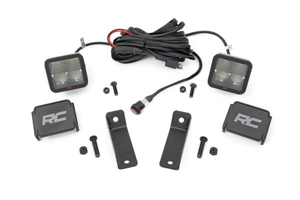Rough Country Lift Kits & Suspension | 1350 Offroad - Rough Country Black Series LED Fog Light Kit, 2-in, Rear Mount, Spectrum, Pair - 97084 - Image 1