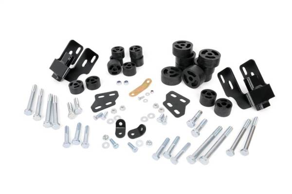 Rough Country Lift Kits & Suspension | 1350 Offroad - Rough Country Body Lift Kit, 1.25-in Lift, Front Bumper Brkts, Ground Strap Brkt. Grade 8 Hardware - RC701 - Image 1