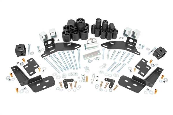 Rough Country Lift Kits & Suspension | 1350 Offroad - Rough Country Body Lift Kit, 3-in Lift, Bumper Brackets, Steering Extension, Hardware - RC703 - Image 1