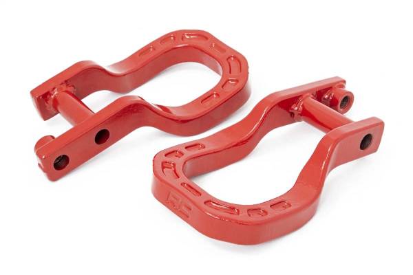 Rough Country Lift Kits & Suspension | 1350 Offroad - Rough Country Forged Tow Hooks, Red - RS132 - Image 1