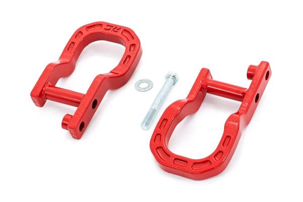 Rough Country Lift Kits & Suspension | 1350 Offroad - Rough Country Forged Tow Hooks, Red - RS134 - Image 1