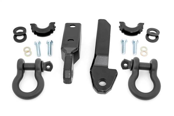 Rough Country Lift Kits & Suspension | 1350 Offroad - Rough Country Tow Hook To Shackle Conversion Kit, with D-Ring & Rubber Isolators - RS164 - Image 1