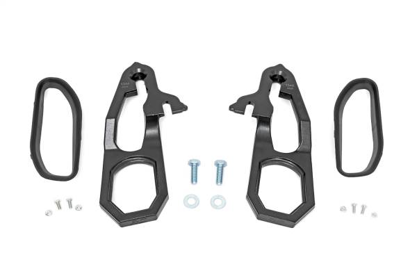 Rough Country Lift Kits & Suspension | 1350 Offroad - Rough Country Forged Tow Hooks, with Bezel Combo - RS185 - Image 1