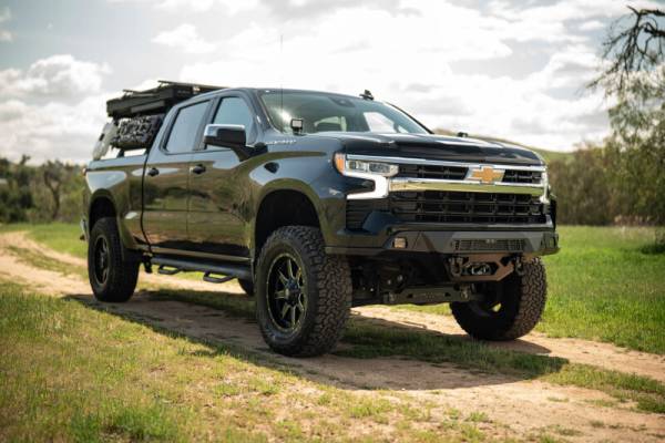 DV8 Offroad Bumpers & Jeep Accessories | 1350 Offroad - DV8 2022+ Chevrolet Silverado 1500 Offroad Spec Series Front Bumper with Winch - FBCS1-08 - Image 1