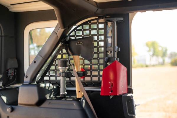 DV8 Offroad Bumpers & Jeep Accessories | 1350 Offroad - DV8 Quick Release Molle Panel Tool Mounts - Red - UNMM-01RD - Image 1