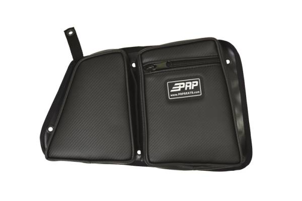 PRP Seats & Harnesses for Jeeps and Off-Road | 1350 Offroad - PRP Rear Door Bag with Knee Pad for Polaris RZR, Passenger Side, Black - E41-210 - Image 1
