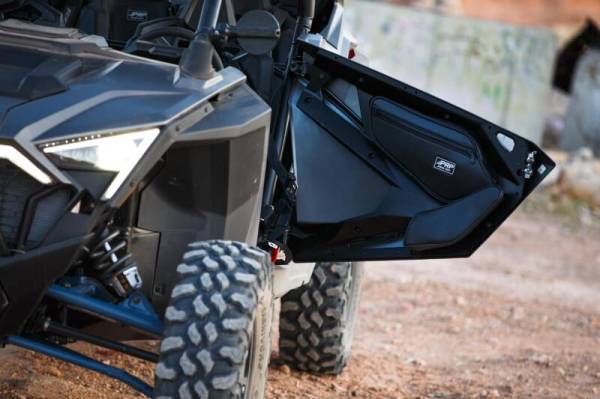 PRP Seats & Harnesses for Jeeps and Off-Road | 1350 Offroad - PRP Polaris RZR PRO XP/PRO R/Turbo R Front Door Bags with Knee Pad (Pair) - E97-210 - Image 1