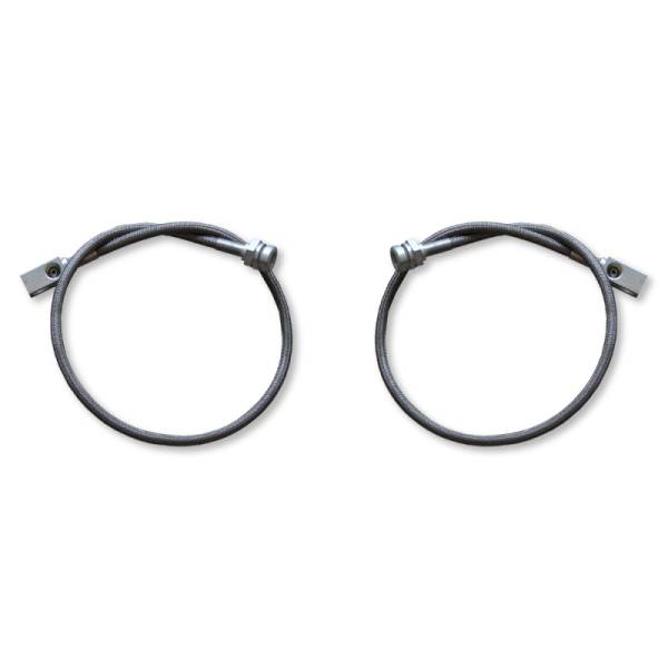 Rock Krawler Jeep Suspension & Lift Kits | 1350 Offroad - Rock Krawler 97-06 Jeep Wrangler TJ Front Stainless Steel Long Travel Brake Lines - RK00054-A - Image 1