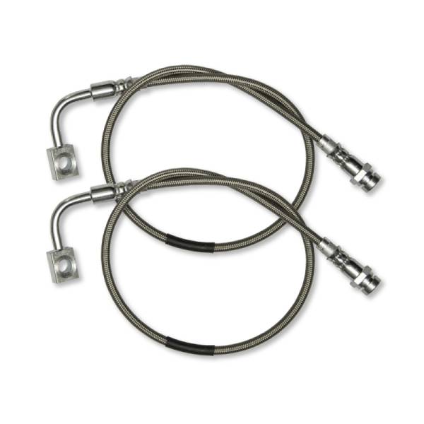 Rock Krawler Jeep Suspension & Lift Kits | 1350 Offroad - Rock Krawler 07-18 Jeep Wrangler JK/JKU Long Travel Stainless Steel Front Brake Lines - RK02038 - Image 1