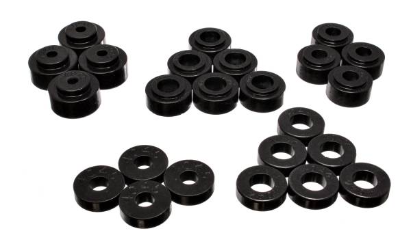Energy Suspension Polyurethane Bushings | 1350 Offroad - Energy Suspension Body Mount Set, Black 3.4113G - Image 1