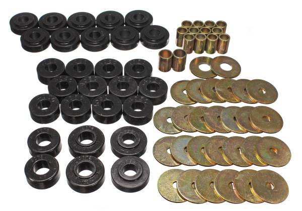Energy Suspension Polyurethane Bushings | 1350 Offroad - Energy Suspension Body Mount Set, Black 3.4111G - Image 1