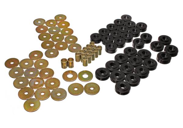 Energy Suspension Polyurethane Bushings | 1350 Offroad - Energy Suspension Body Mount Set, Black 3.4112G - Image 1
