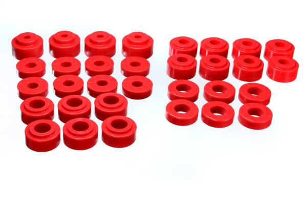 Energy Suspension Polyurethane Bushings | 1350 Offroad - Energy Suspension Body Mount Set, Red 3.4115R - Image 1