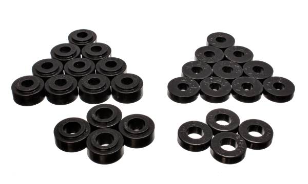 Energy Suspension Polyurethane Bushings | 1350 Offroad - Energy Suspension Body Mount Set, Black 3.4134G - Image 1