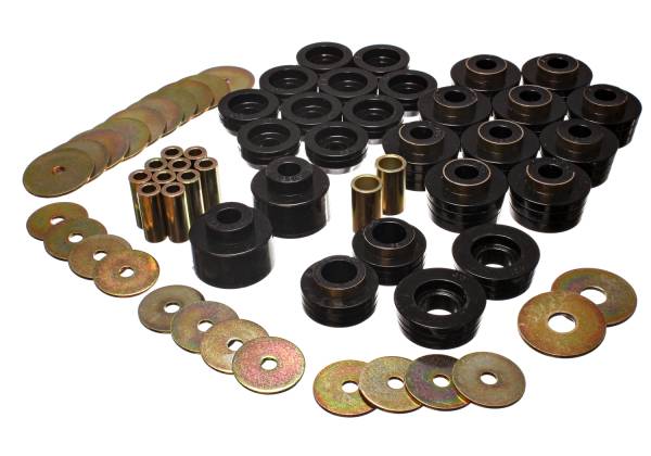 Energy Suspension Polyurethane Bushings | 1350 Offroad - Energy Suspension Body Mount Set, Black 3.4141G - Image 1