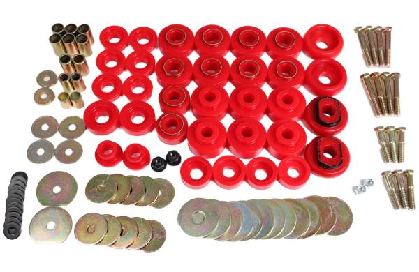 Energy Suspension Polyurethane Bushings | 1350 Offroad - Energy Suspension Body Mount Set, Red 3.4173R - Image 1