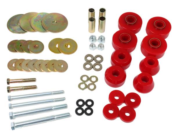 Energy Suspension Polyurethane Bushings | 1350 Offroad - Energy Suspension Body Mount Set, Red 3.4174R - Image 1