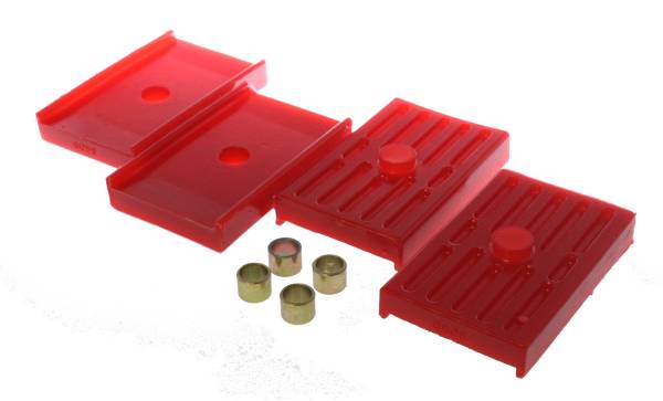 Energy Suspension Polyurethane Bushings | 1350 Offroad - Energy Suspension Universal Leaf Spring Pad, Red 3.6112R - Image 1