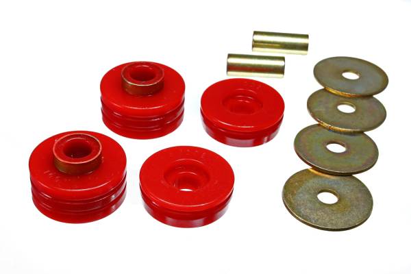Energy Suspension Polyurethane Bushings | 1350 Offroad - Energy Suspension Transmission Mount Set, Red 4.1101R - Image 1