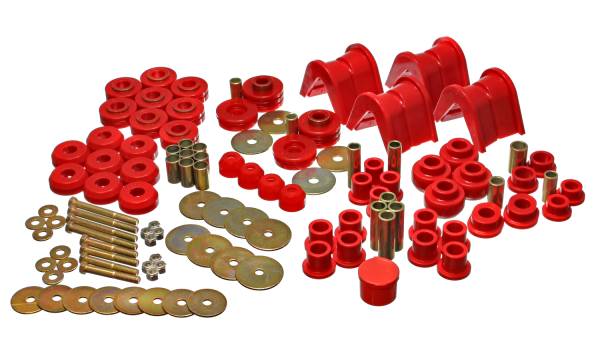 Energy Suspension Polyurethane Bushings | 1350 Offroad - Energy Suspension Hyper-Flex System, Red 4.18104R - Image 1