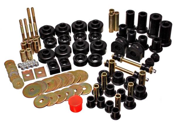 Energy Suspension Polyurethane Bushings | 1350 Offroad - Energy Suspension Hyper-Flex System, Black 4.18122G - Image 1